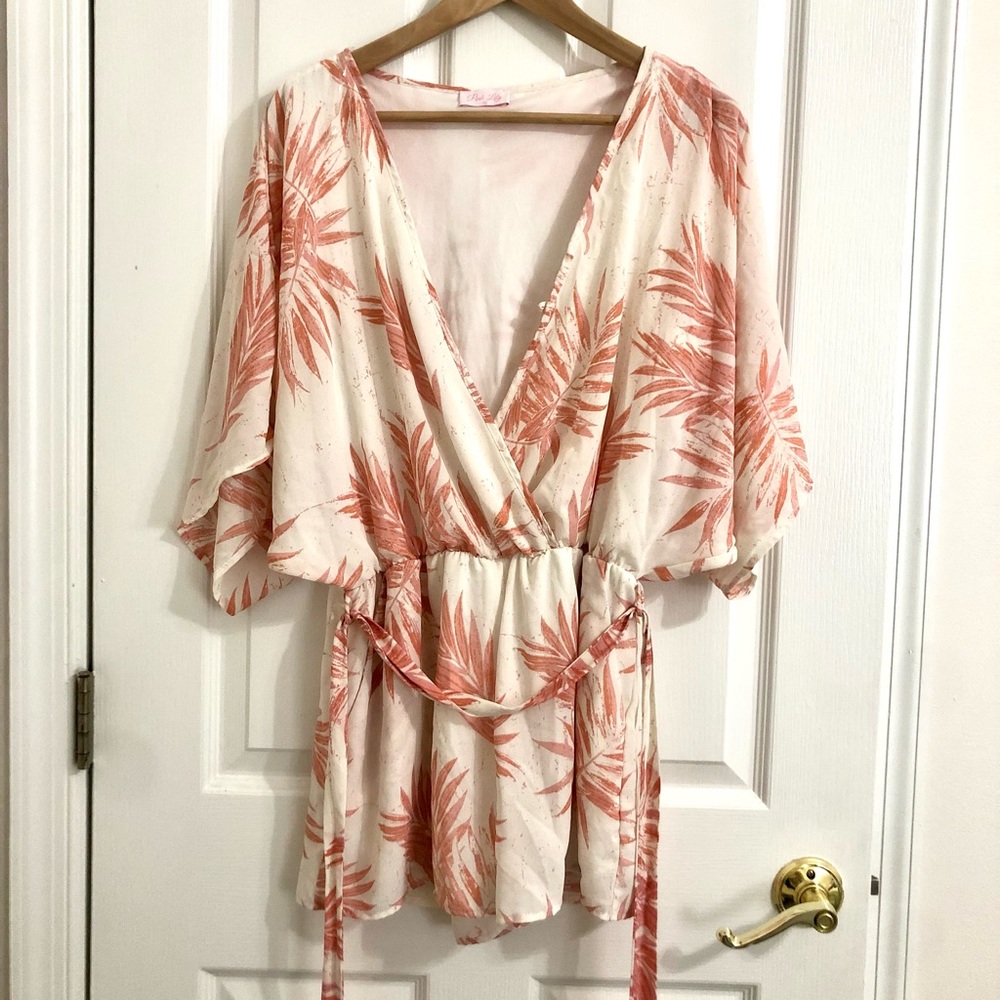 Pink Lily romper